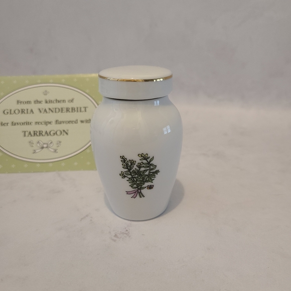 Vintage Franklin Mint Spice Jar - Gloria Concepts Inc - 1985 - Tarragon - Picture 2 of 6